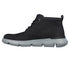 Ghete sport, barbati, SKECHERS GARZA FONTAINE 204903-BLK negru, piele naturala
