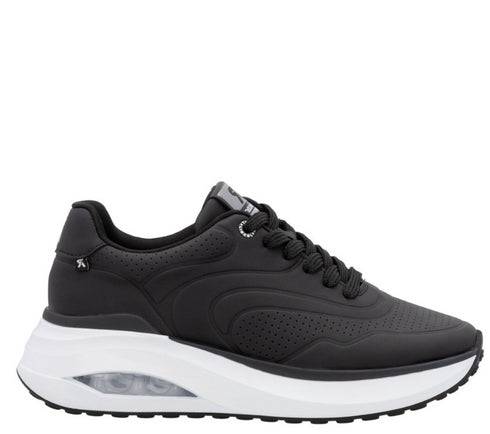 Pantofi sport, dama, RIEKER MEMOSOFT, W2700-00 negru, piele ecologica