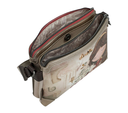 Poseta casual, dama, ANEKKE 42703-160, verde, piele ecologica