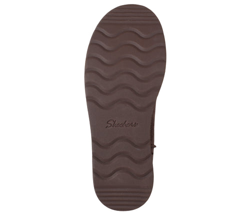 Ghete sport, dama, SKECHERS KEEP COZY 169143-CHOC, piele intoarsa