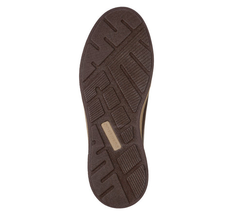 Pantofi sport, barbati, SKECHERS CAVELL-SPARKMAN 210944-CHOC maro, piele ecologica