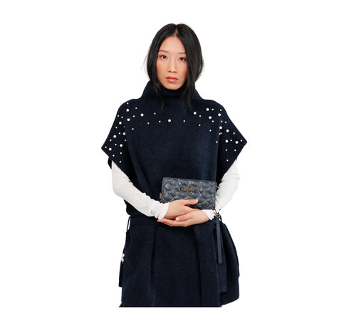 Portofel casual, dama, ANEKKE 41859-901, bleumarin, piele ecologica