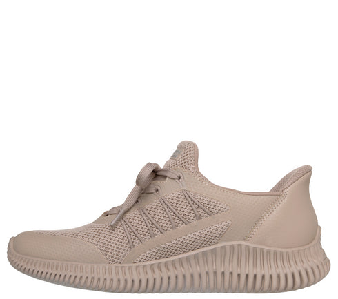 Pantofi sport, dama, SKECHERS BOBS GEO LITE - DIVINE PACE SLIP-INS 117413-TPE bej, textil