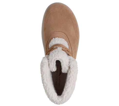 Ghete sport, dama, SKECHERS GO WALK HORIZON BOOT 144722-CSNT maro, piele intoarsa