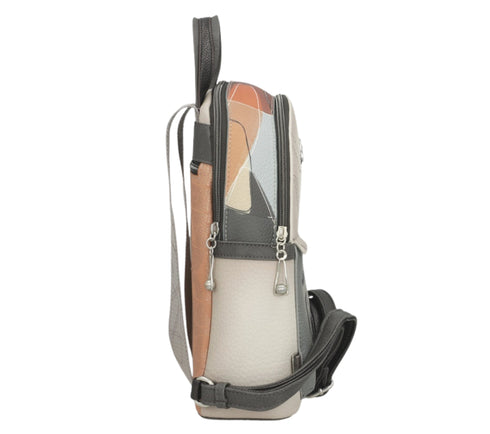 Rucsac casual, dama, ANEKKE 42815-246, bej, piele ecologica