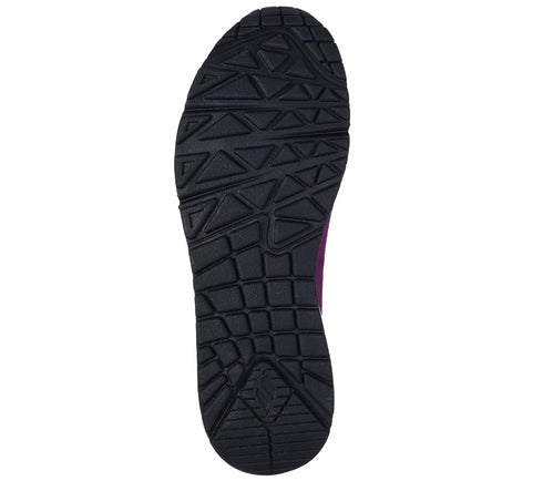Pantofi sport, dama, SKECHERS UNO 2 MUCH FUN 177105-PRBK mov, piele ecologica