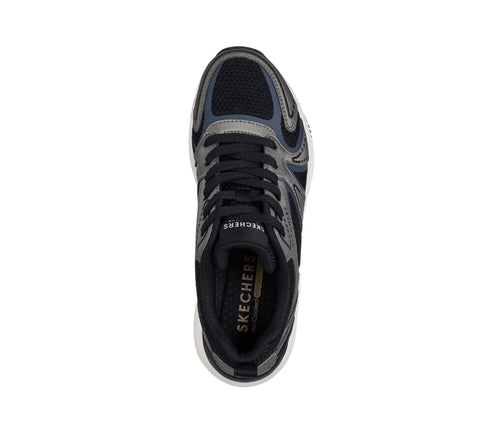 Pantofi sport, dama, SKECHERS UNO EGO ILLLUSTRIS AIR 177474-GUBK negru, piele ecologica si textil