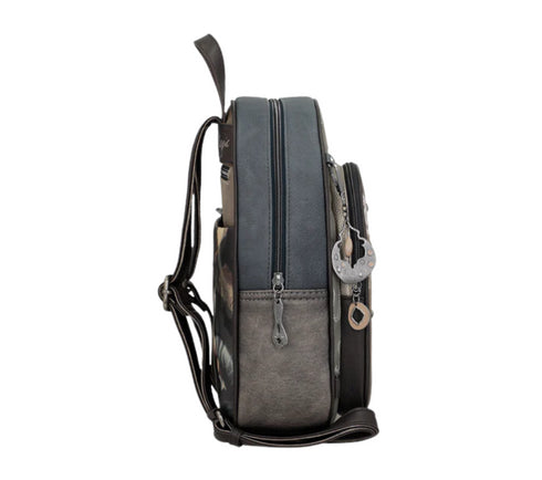 Rucsac sport, dama, ANEKKE 41705-197, gri, piele ecologica