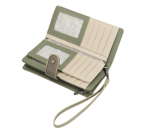 Portofel casual, dama, ANEKKE 42709-901, bej, piele ecologica