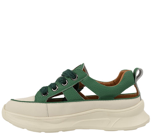 Pantofi sport, dama, ADA SHOES, 208 verde, piele naturala