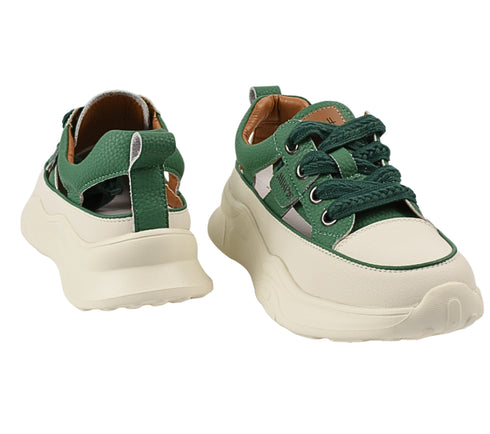 Pantofi sport, dama, ADA SHOES, 208 verde, piele naturala