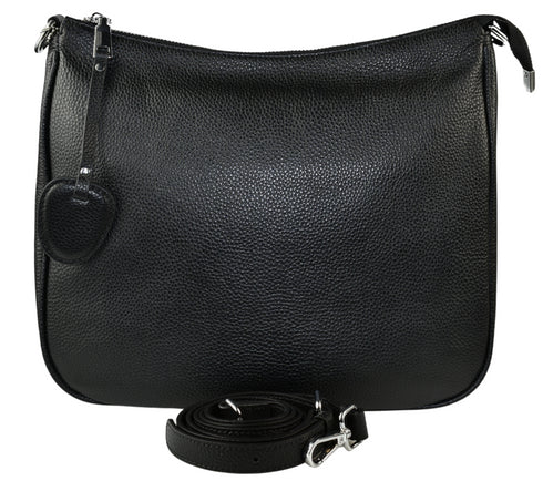 Poseta casual, dama, ADA SHOES, 58802, negru, piele naturala