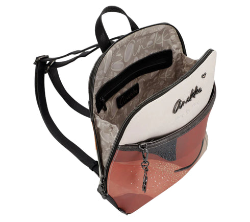 Rucsac casual, dama, ANEKKE 42755-055, maro, piele ecologica