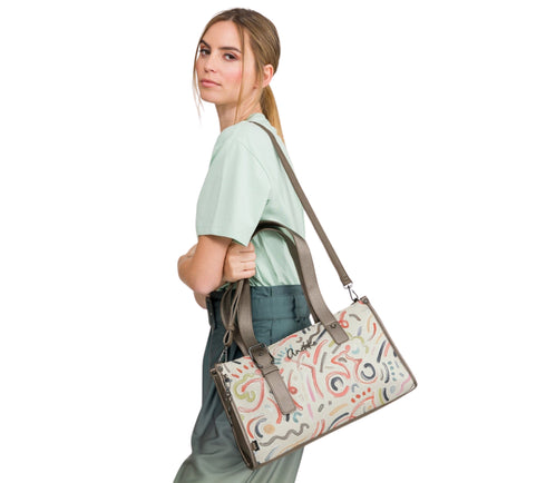 Poseta casual, dama, ANEKKE 42742-424, bej, piele ecologica