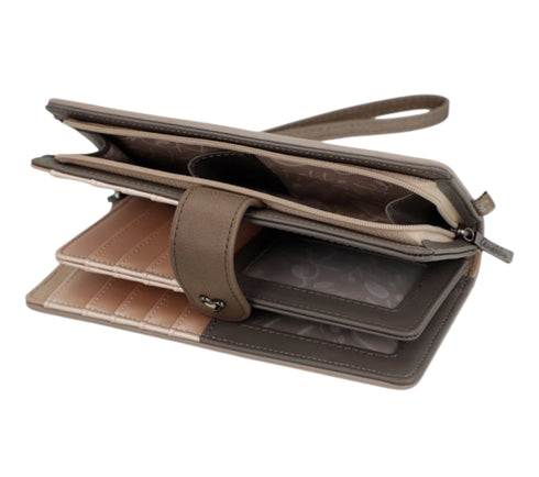 Portofel casual, dama, ANEKKE 42749-901, bej, piele ecologica