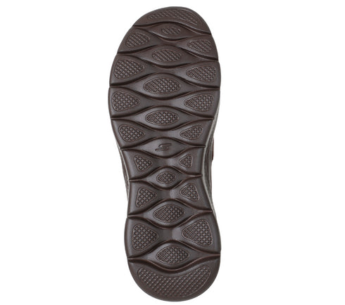 Pantofi sport, dama, SKECHERS GO WALK FLEX-RUE SLIP-INS 125508-CHOC maro, piele intoarsa