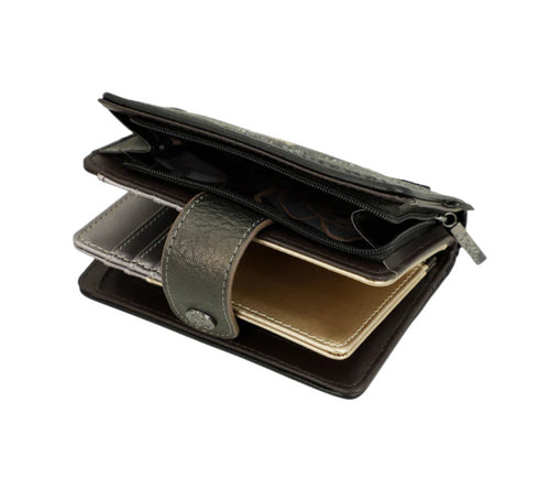 Portofel casual, dama, ANEKKE 41869-902, negru, piele ecologica