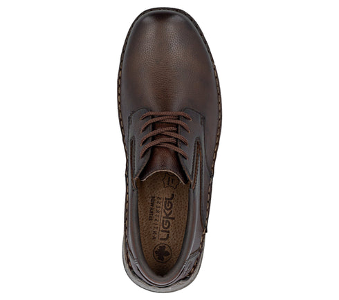 Pantofi casual, barbati, RIEKER, ANTISTRESS, 05211-25 maro, piele naturala