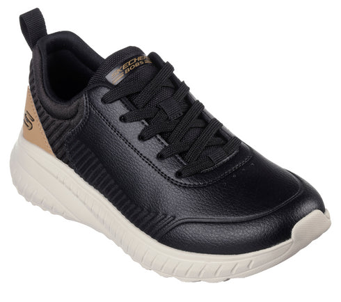 Pantofi sport, dama, SKECHERS BOBS SQUAD CHAOS-HEELING ALIVE 117235-BLK negru, piele ecologica
