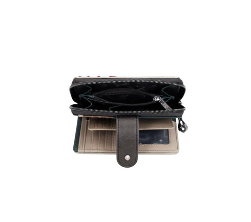 Portofel casual, dama, ANEKKE 41719-909, maro, piele ecologica