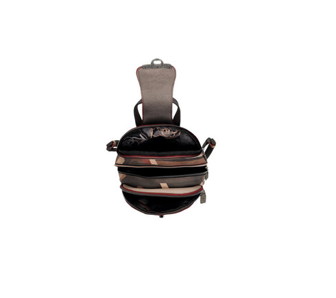 Rucsac sport, dama, ANEKKE 41805-043, maro, piele ecologica