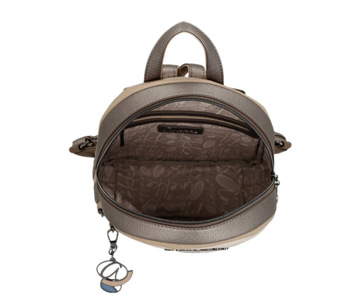 Rucsac casual, dama, ANEKKE 42745-252, nude, piele ecologica