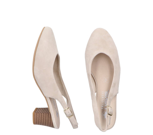 Pantofi casual, dama, RIEKER ANTISTRESS, 44651-60 bej, piele naturala