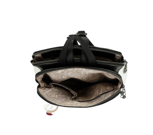 Rucsac casual, dama, ANEKKE 42755-073, negru, piele ecologica