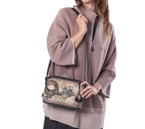 Poseta casual, dama, ANEKKE 41703-258, maro, piele ecologica