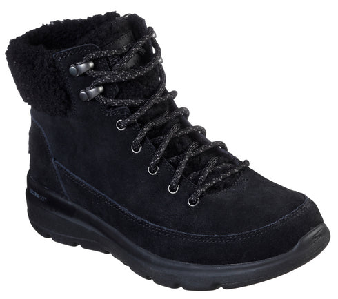 Ghete sport, dama, SKECHERS Glacial Ultra Woodlands, 16677-BBK negru, piele intoarsa