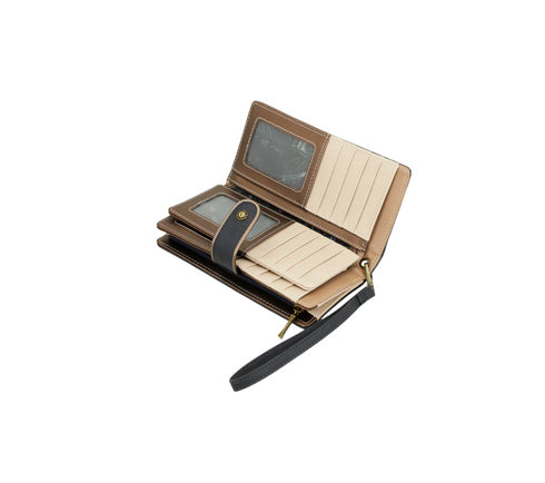 Portofel casual, dama, ANEKKE 41859-901, bleumarin, piele ecologica