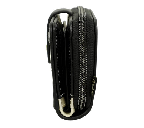 Portofel casual, dama, ANEKKE 40879-909, negru, piele ecologica