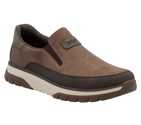 Pantofi casual, barbati, RIEKER, ANTISTRESS, B9350-24 maro, piele ecologica