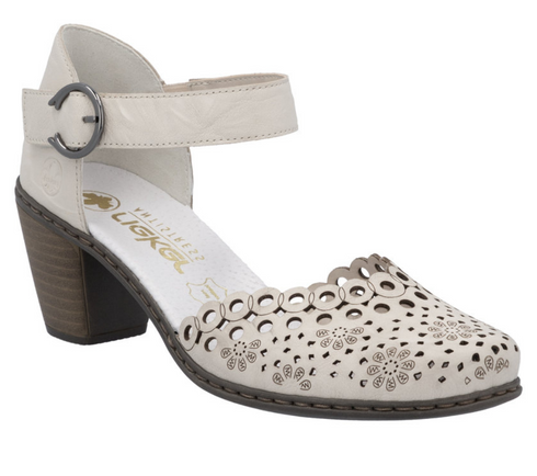 Pantofi casual, dama, RIEKER ANTISTRESS, 40902-60 bej, piele ecologica