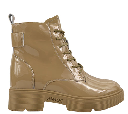 Ghete casual, dama, STEPHANO, 65561 bej, piele lacuita, toc