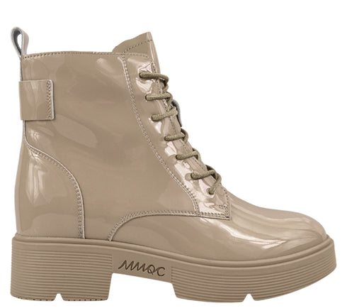 Ghete casual, dama, STEPHANO, 65561 bej, piele lacuita, toc