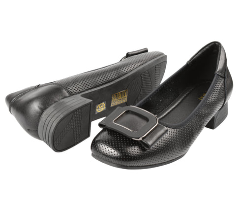 Pantofi casual, dama, ADA SHOES, 1079 negru, piele naturala