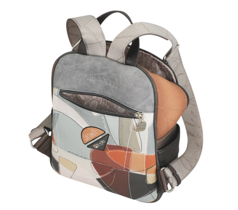 Rucsac casual, dama, ANEKKE 42805-259, maro, piele ecologica