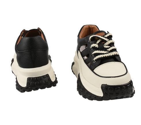 Pantofi sport, dama, ADA SHOES, 9071 negru, piele naturala