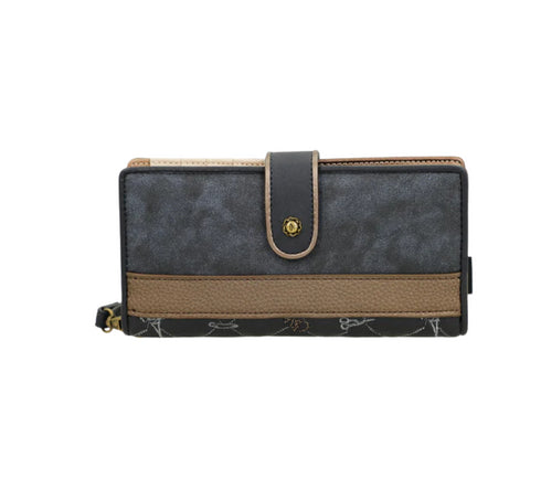 Portofel casual, dama, ANEKKE 41859-901, bleumarin, piele ecologica