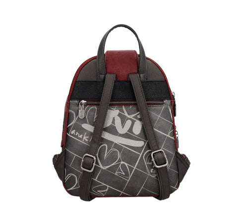 Rucsac sport, dama, ANEKKE 41805-043, maro, piele ecologica