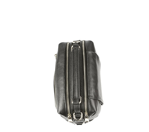 Poseta casual, dama, ADA SHOES, 3009, negru, piele naturala