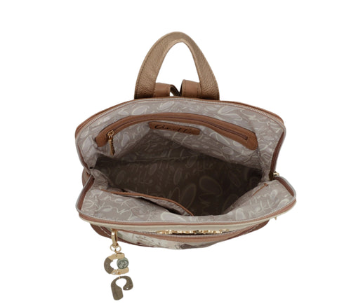 Rucsac casual, dama, ANEKKE 42705-275, maro, piele ecologica