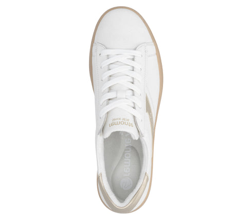 Pantofi sport, dama, REMONTE MEMOSOFT, D2C07-80, alb, piele naturala