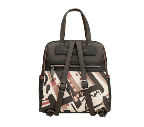 Rucsac sport, dama, ANEKKE 41815-287, maro, piele ecologica