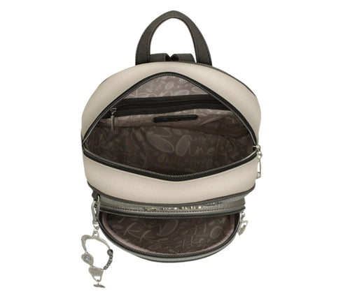 Rucsac casual, dama, ANEKKE 42805-197, crem, piele ecologica