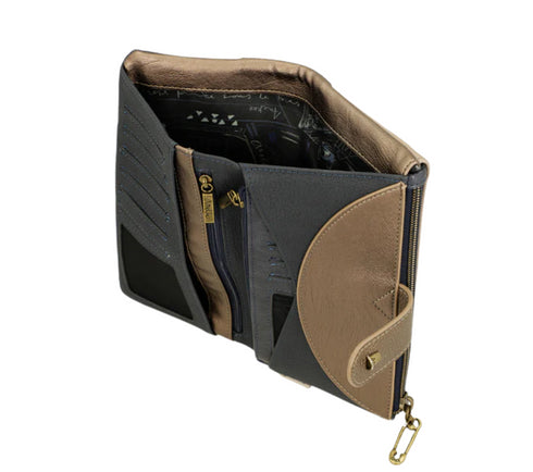 Portofel casual, dama, ANEKKE 41849-906, bej, piele ecologica