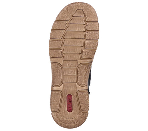 Ghete sport, dama, RIEKER, ANTISTRESS, 72313-00 negru, piele ecologica