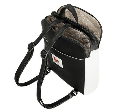 Rucsac casual, dama, ANEKKE 42755-073, negru, piele ecologica