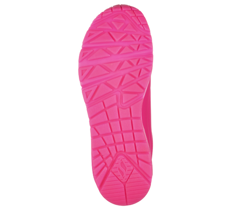 Pantofi sport, dama, SKECHERS UNO-NIGHT SHADES 73667-HTPK fucsia, piele ecologica